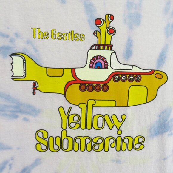 The Beatles Yellow Submarine Shirt Mens Medium Tie Dye Graphic Band Tee Music 20 - Picture 3 of 8